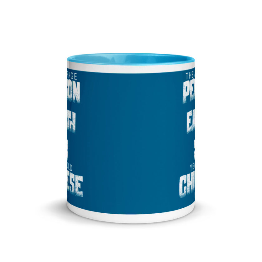 The average person on earth is a 28 year old Chinese man Mug with Color Inside - Image 11