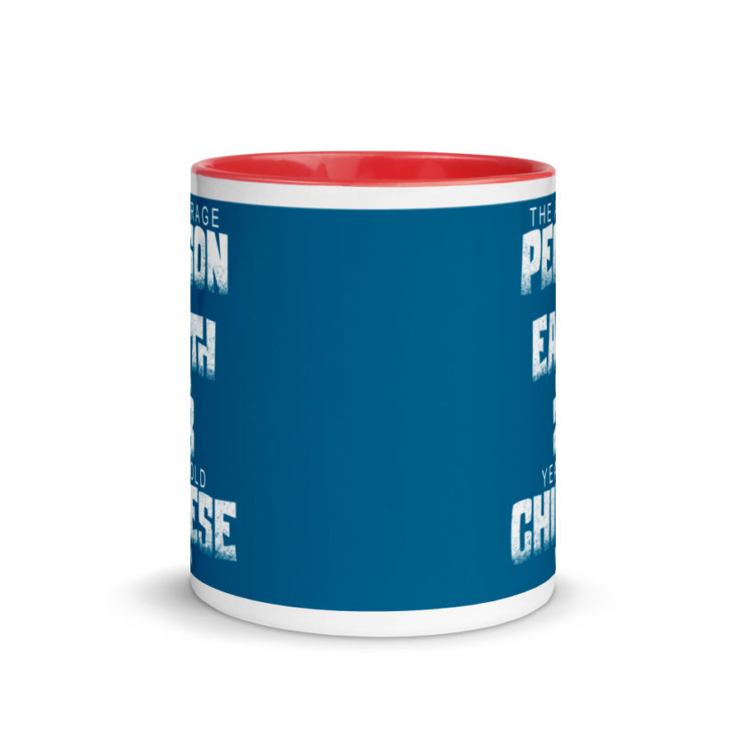 The average person on earth is a 28 year old Chinese man Mug with Color Inside - Image 5