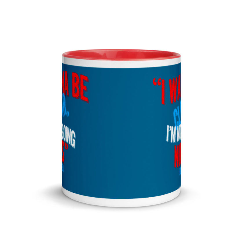 I wanna be clear, I'm not going nuts Mug with Color Inside - Image 6