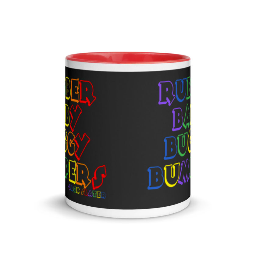 Rubber baby buggy bumpers Mug with Color Inside - Image 5