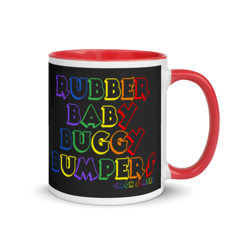Rubber baby buggy bumpers Mug with Color Inside - Image 4