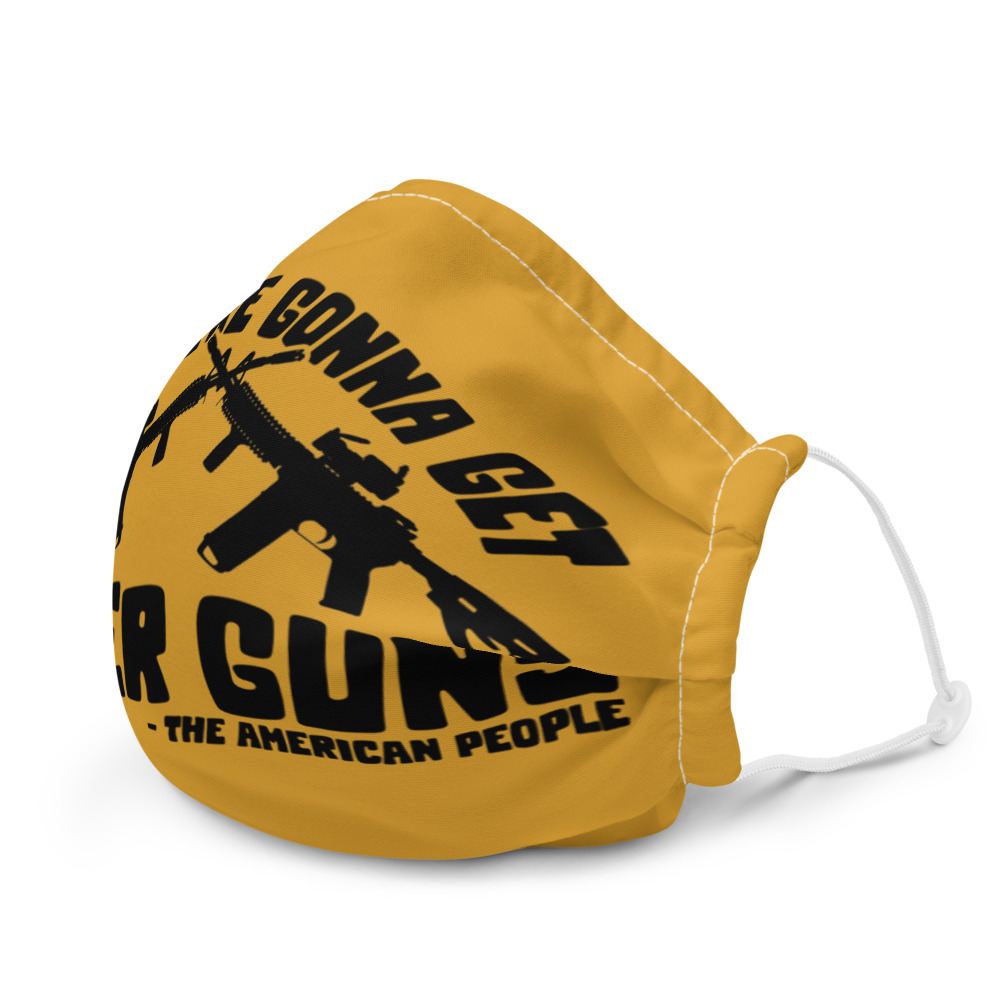 Now were gonna get bigger guns Premium face mask - Image 6