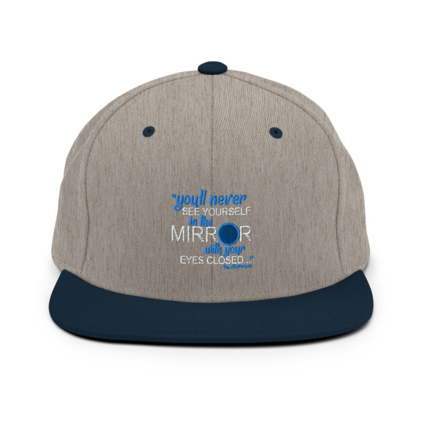 You'll never see yourself in the mirror with your eyes closed - They Might be Giants  Snapback Hat - Image 7