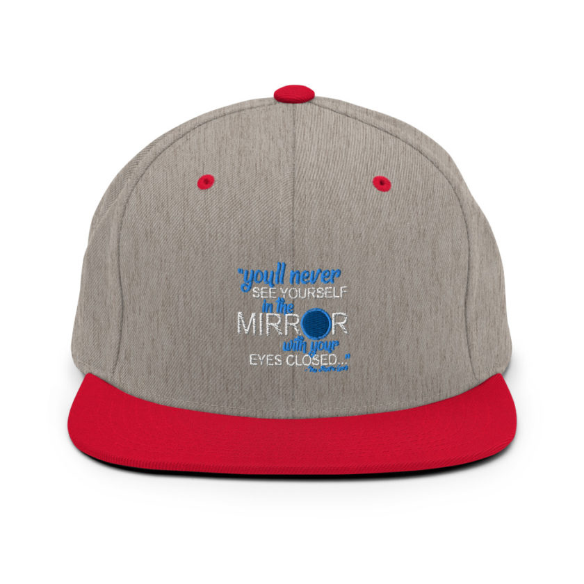 You'll never see yourself in the mirror with your eyes closed - They Might be Giants  Snapback Hat - Image 8