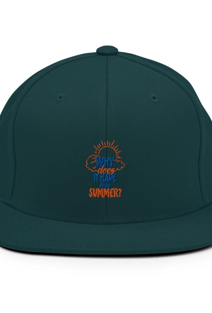 Why does it have to be summer  Snapback Hat