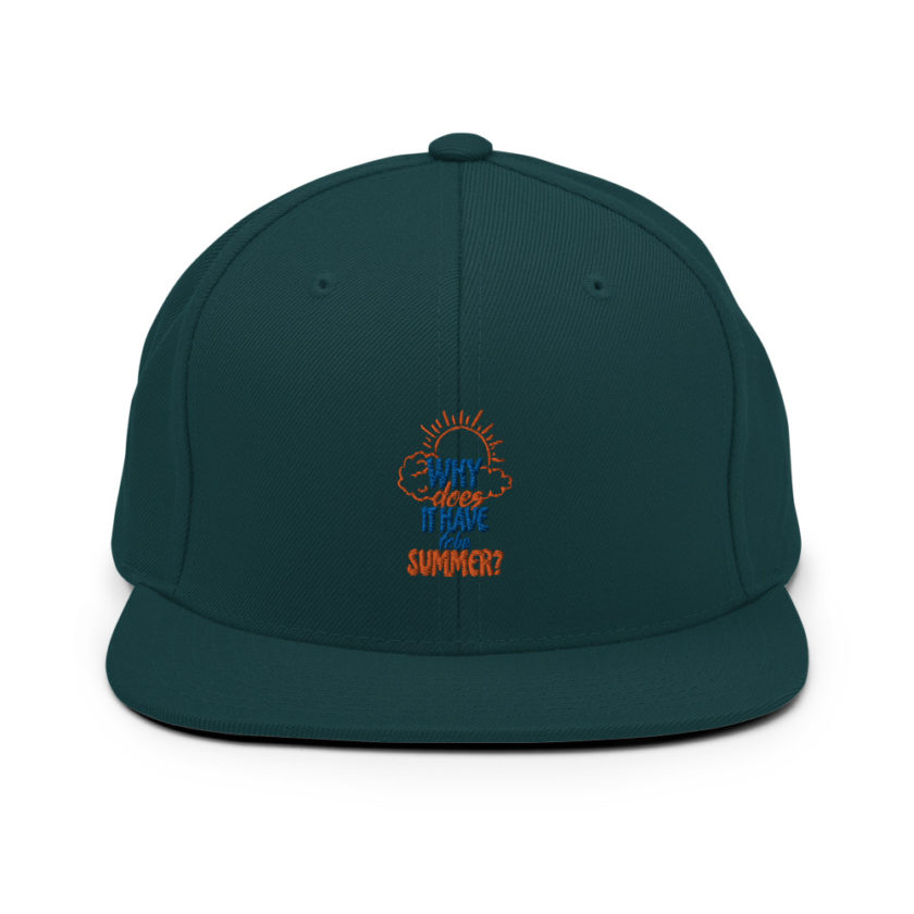 Why does it have to be summer  Snapback Hat