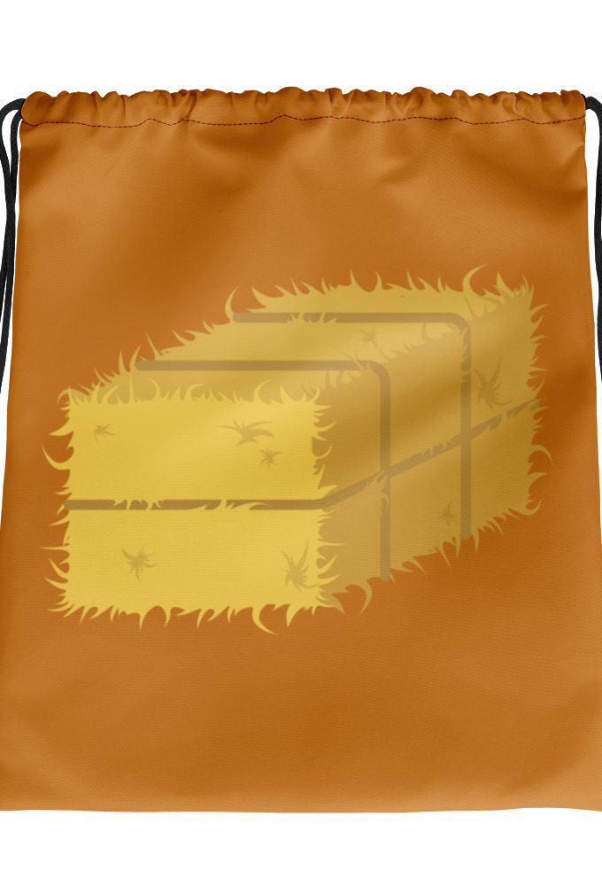 Hay! Bale of hay Drawstring bag