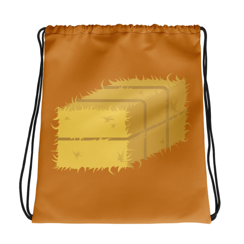Hay! Bale of hay Drawstring bag