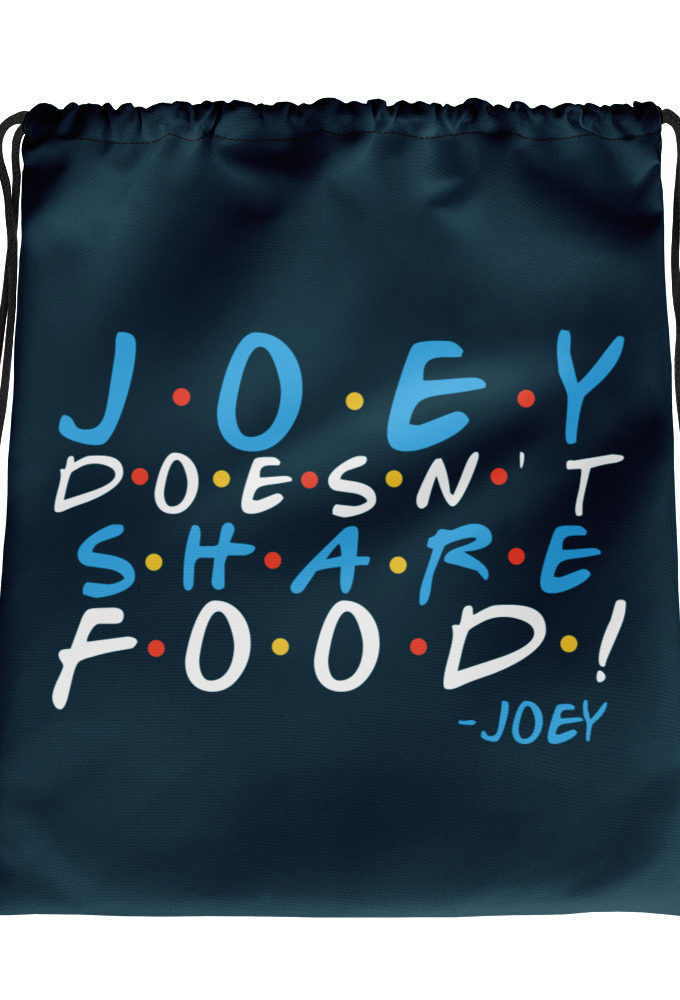 Joey doesn't share food! Drawstring bag
