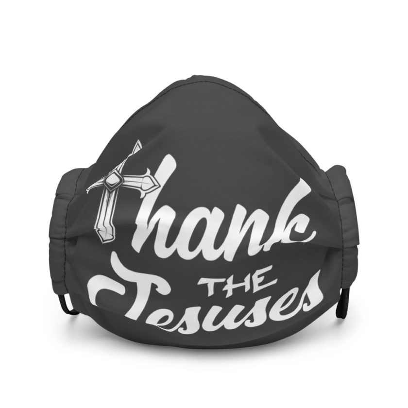Thank the Jesuses Premium face mask - Image 2