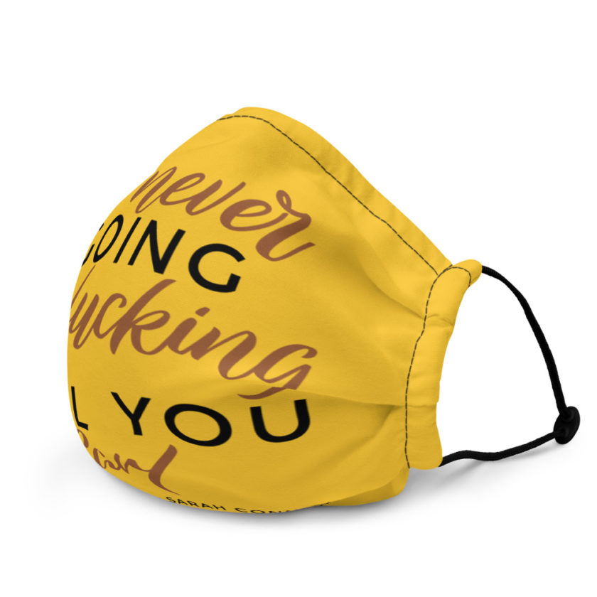 I'm never going to fucking call you carl Premium face mask - Image 4