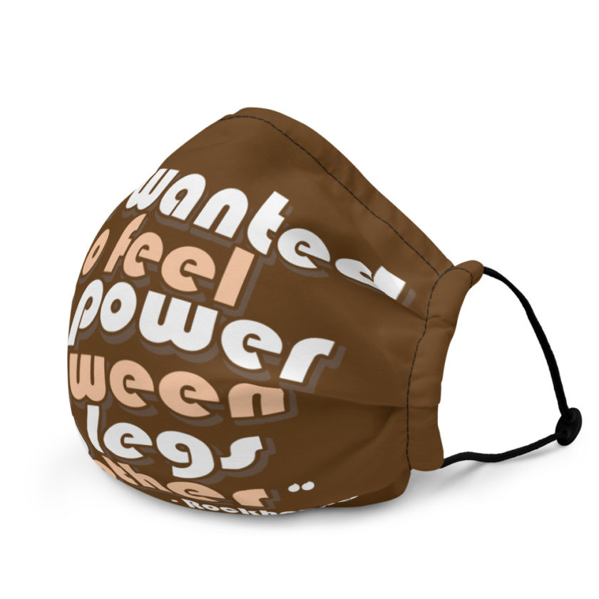 Just wanted to feel the power between my legs brother Premium face mask - Image 4