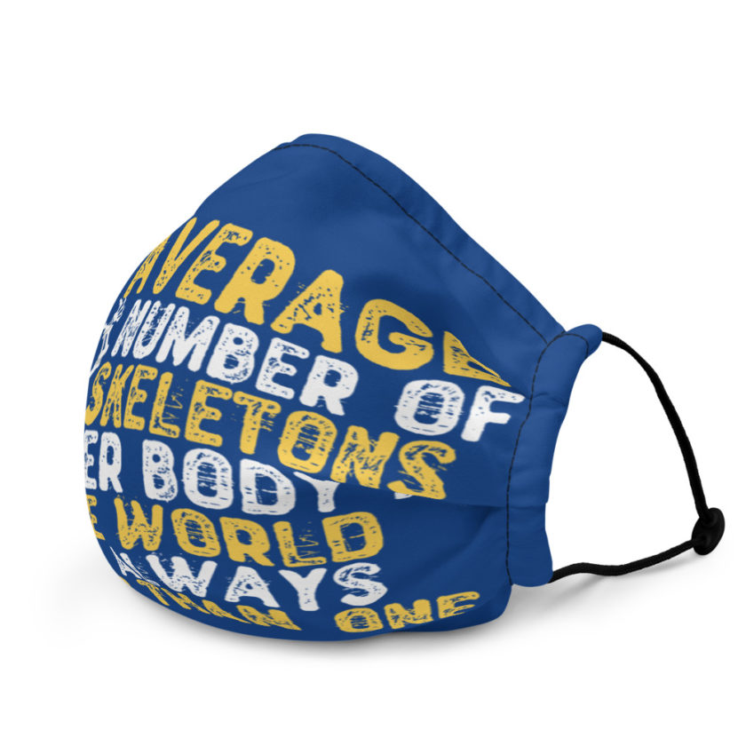 The average number of skeletons per body in the world is always greater than one. Premium face mask - Image 4