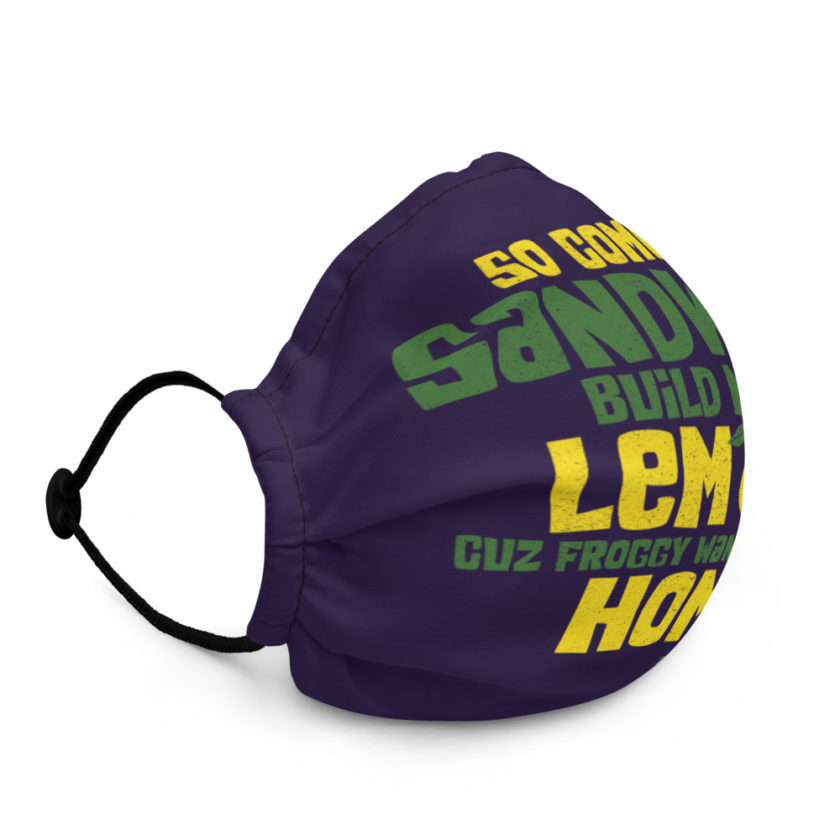 So come on sandwich build me a lemon cuz froggy wants to come home Premium face mask - Image 3