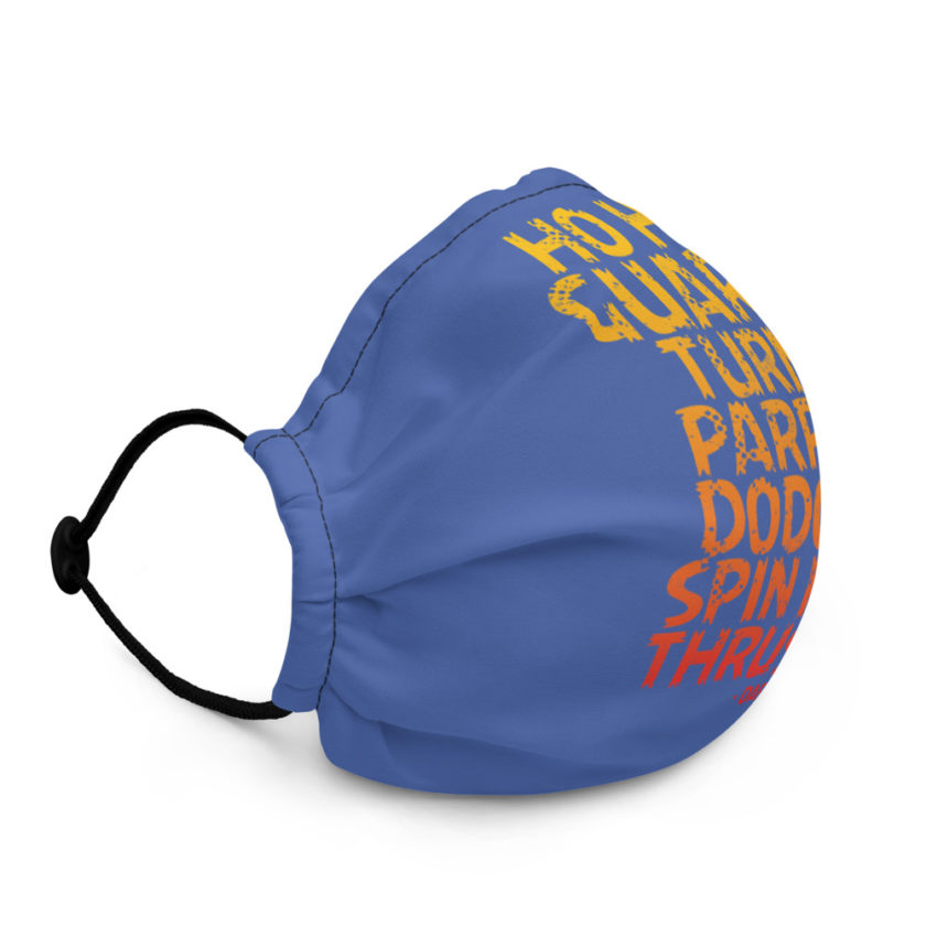 Ho ha, guard, turn, parry, dodge, spin ha, thrust! - Daffy Duck Premium face mask - Image 3