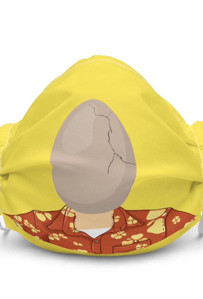 Egg head from 50 firsts dates Premium face mask