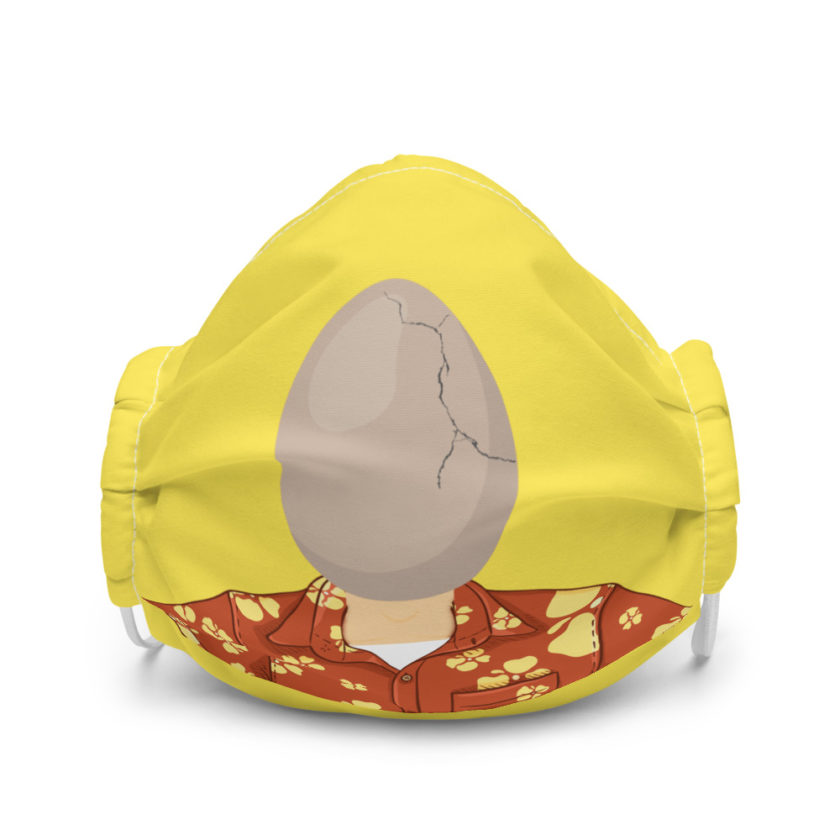 Egg head from 50 firsts dates Premium face mask