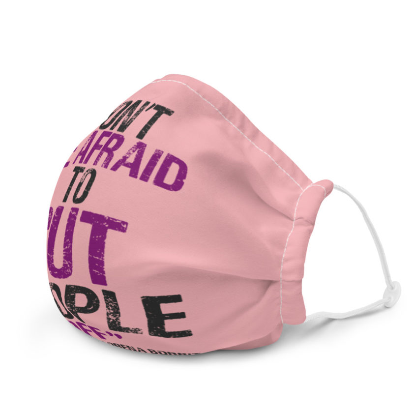 Don't be afraid to cut people off. Lorena bobbit Premium face mask - Image 6