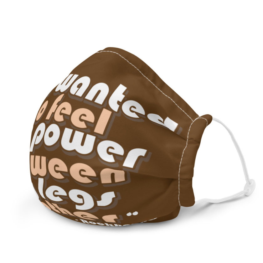 Just wanted to feel the power between my legs brother Premium face mask - Image 6