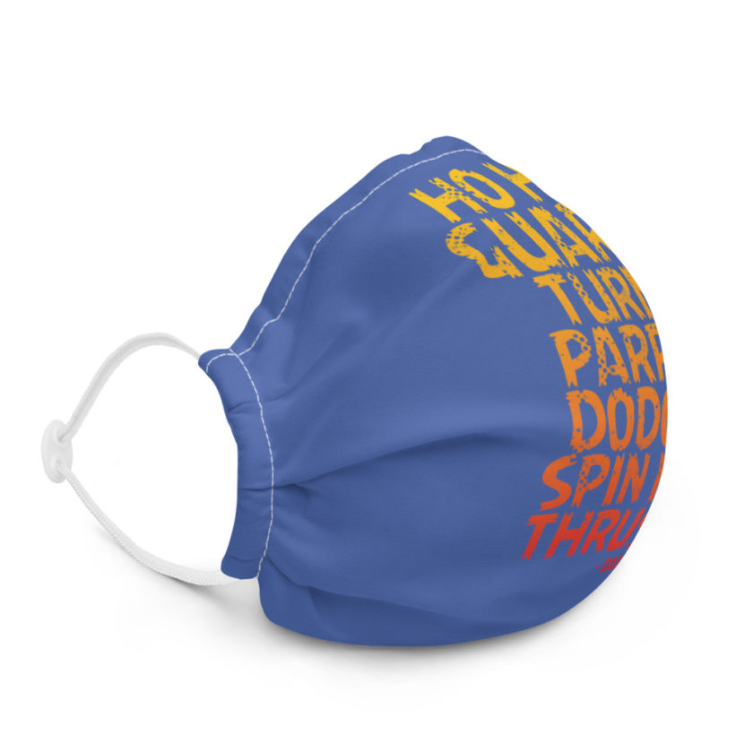 Ho ha, guard, turn, parry, dodge, spin ha, thrust! - Daffy Duck Premium face mask - Image 5