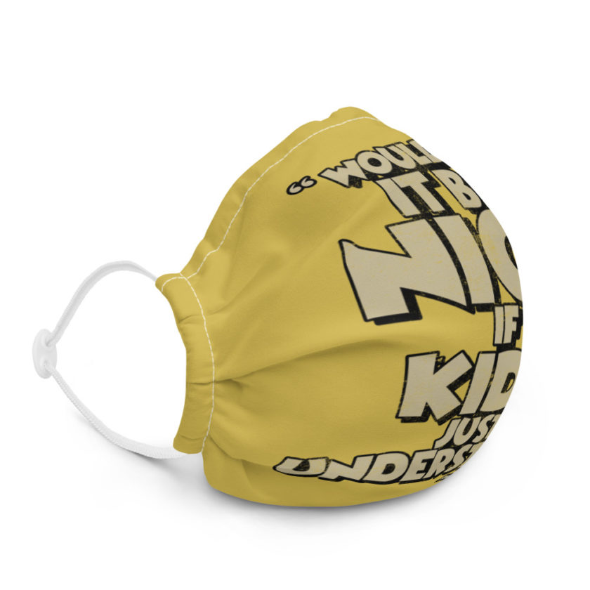 Wouldn't it be nice if kids just understood? Premium face mask - Image 5