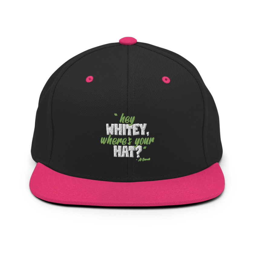 Hey whitey where's your hat? Snapback Hat - Image 5