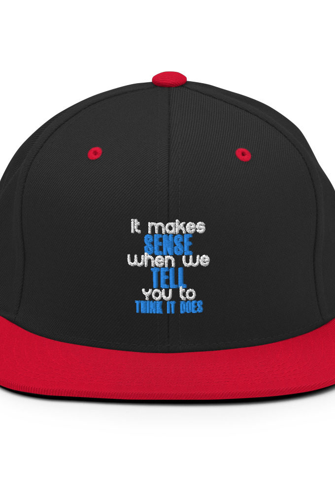 It makes sense when we tell you to think it does Snapback Hat