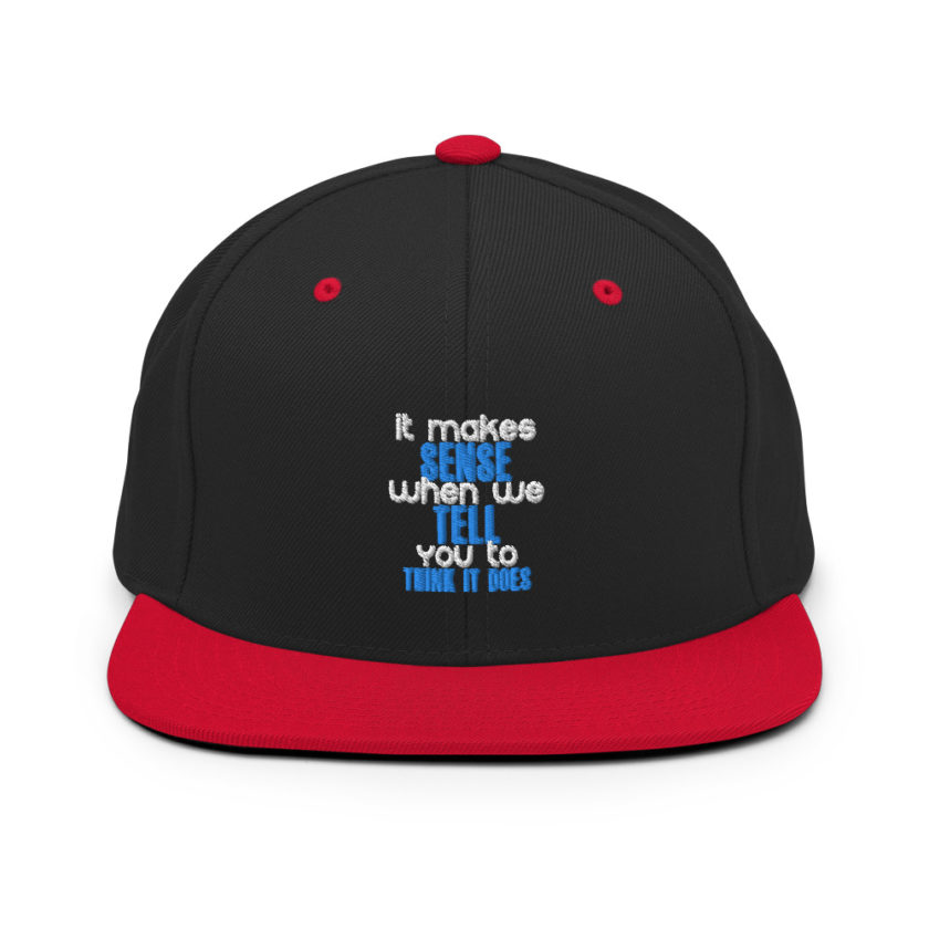 It makes sense when we tell you to think it does Snapback Hat