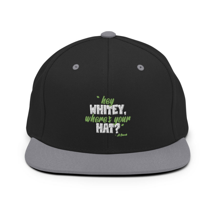 Hey whitey where's your hat? Snapback Hat - Image 7