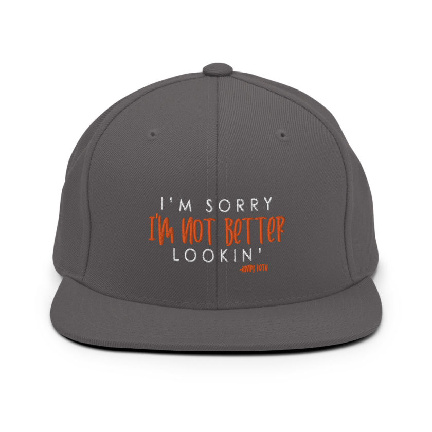 I'm sorry I'm not better lookin Snapback Hat - Image 15
