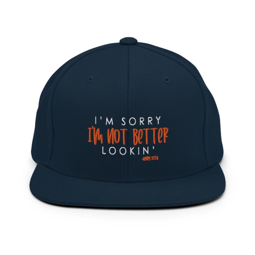 I'm sorry I'm not better lookin Snapback Hat - Image 2