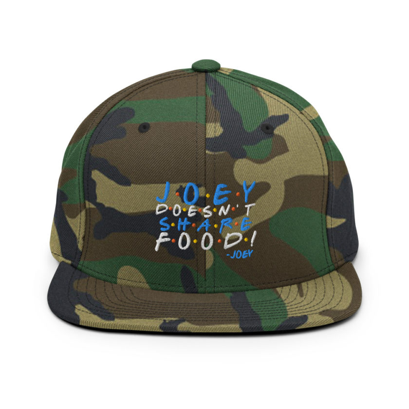 Joey doesn't share food! Snapback Hat - Image 14