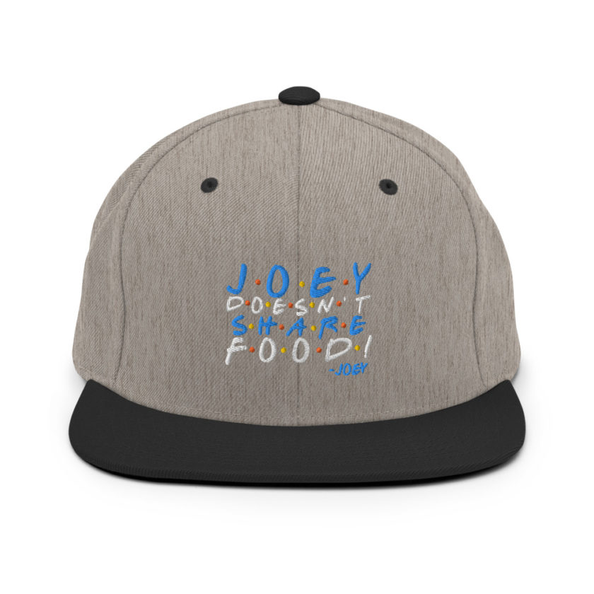 Joey doesn't share food! Snapback Hat - Image 16