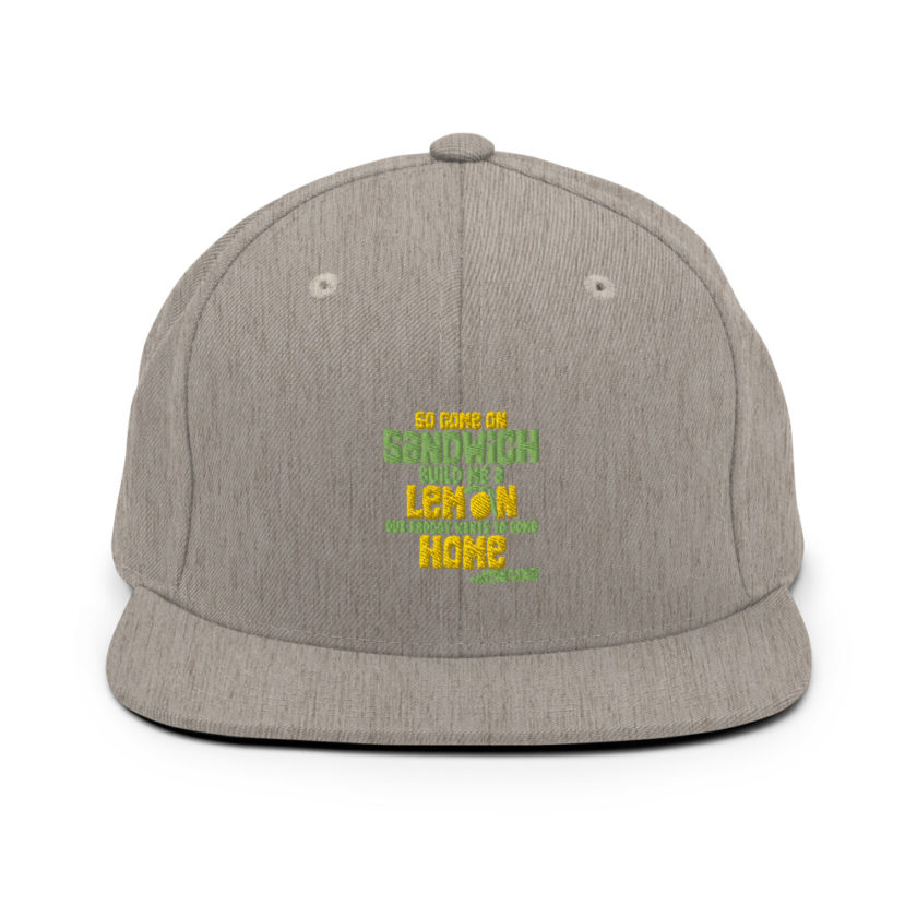 So come on sandwich build me a lemon cuz froggy wants to come home Snapback Hat - Image 18