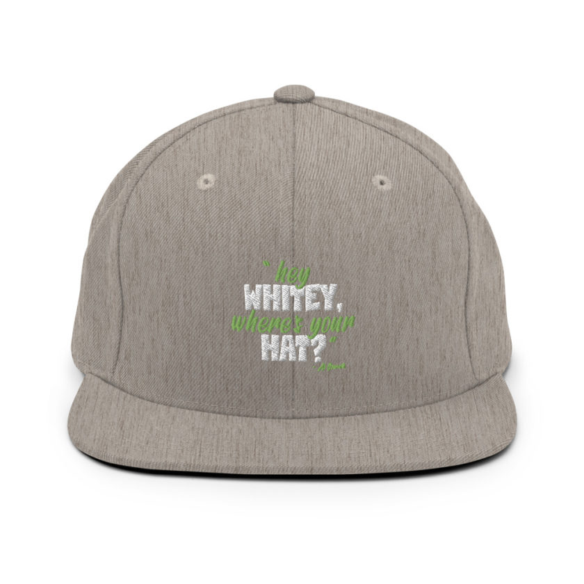 Hey whitey where's your hat? Snapback Hat - Image 18