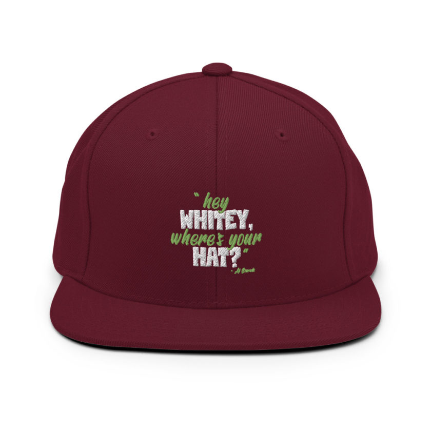 Hey whitey where's your hat? Snapback Hat - Image 8