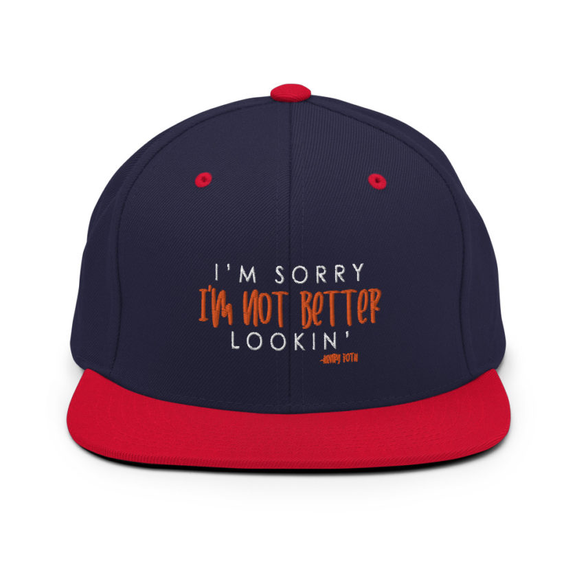 I'm sorry I'm not better lookin Snapback Hat - Image 11