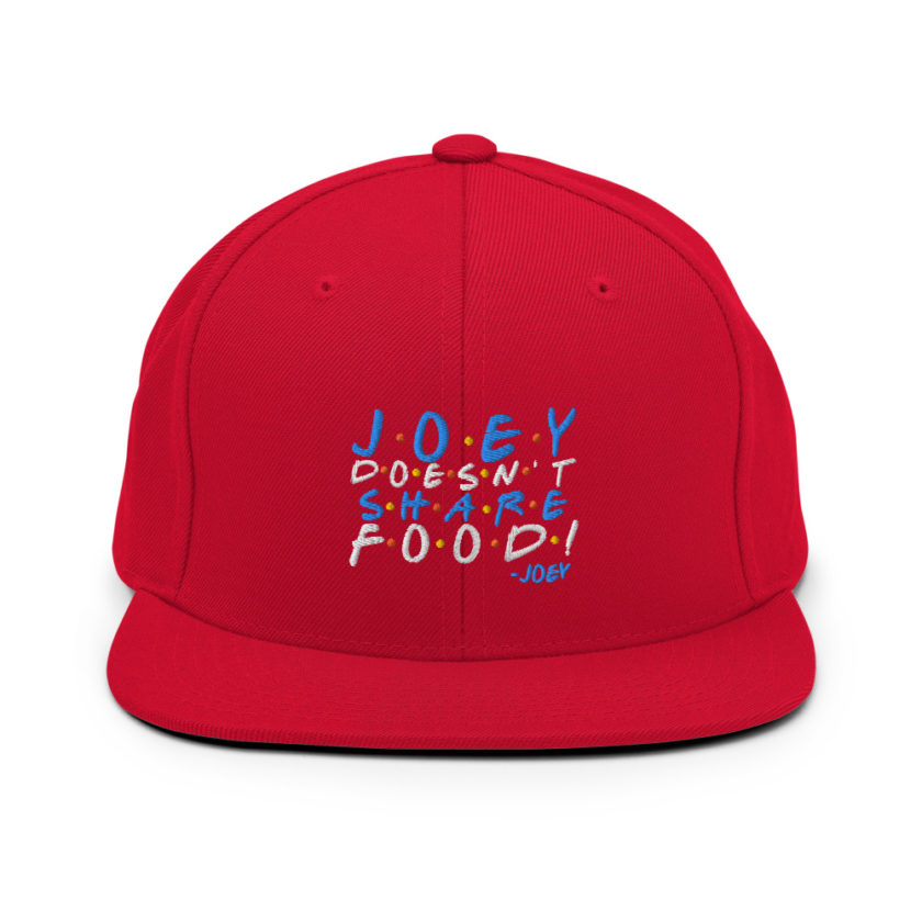 Joey doesn't share food! Snapback Hat - Image 13