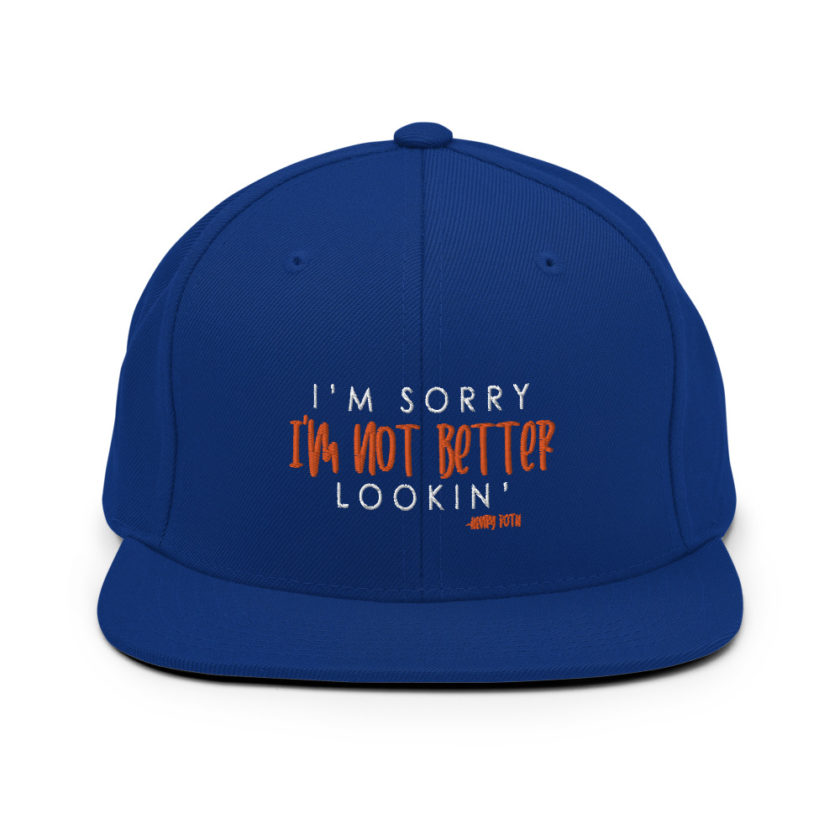 I'm sorry I'm not better lookin Snapback Hat - Image 9
