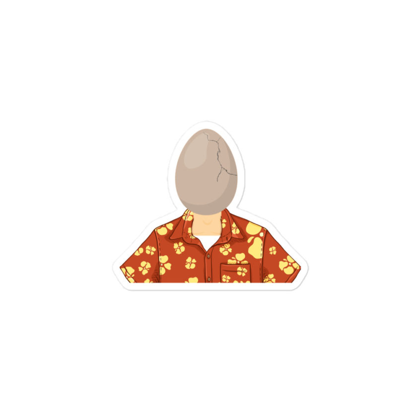 Egg head from 50 firsts dates Bubble-free stickers - Image 2