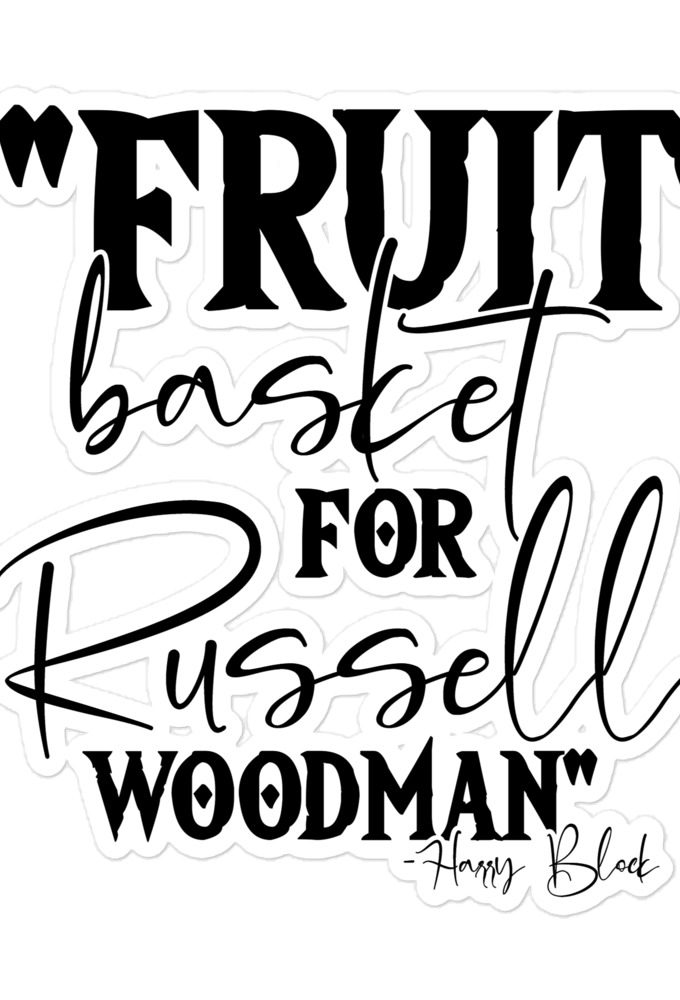 Fruit basket for Russell woodman Bubble-free stickers