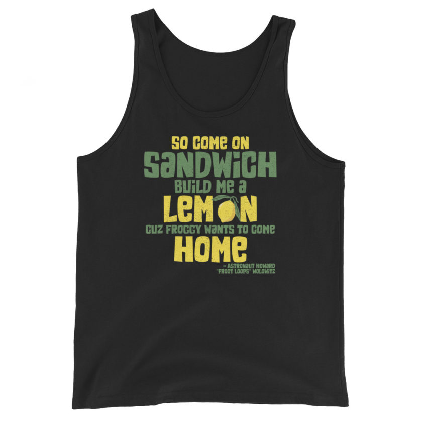 So come on sandwich build me a lemon cuz froggy wants to come home Unisex Tank Top - Image 2