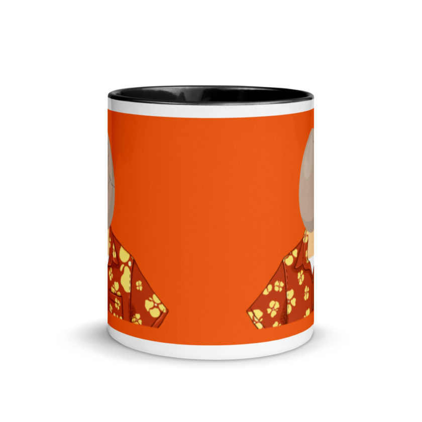 Egg head from 50 firsts dates Mug with Color Inside - Image 3