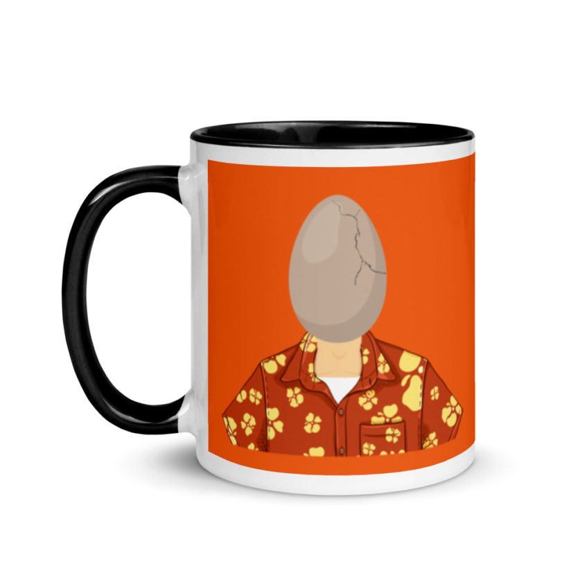 Egg head from 50 firsts dates Mug with Color Inside - Image 4