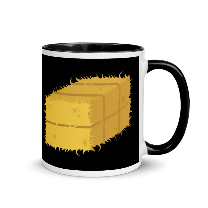 Hay! Bale of hay Mug with Color Inside - Image 2