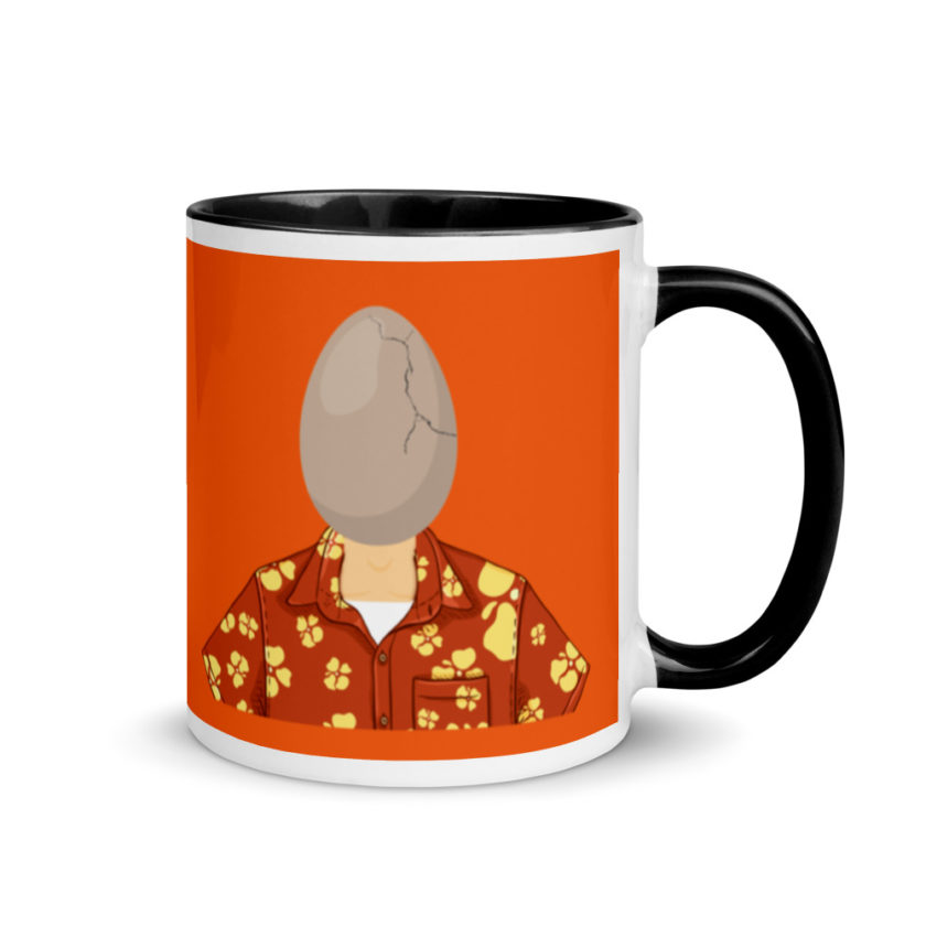 Egg head from 50 firsts dates Mug with Color Inside - Image 2