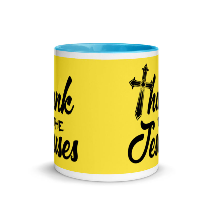 Thank the Jesuses Mug with Color Inside - Image 12
