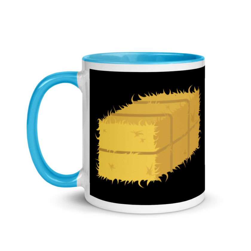 Hay! Bale of hay Mug with Color Inside - Image 12