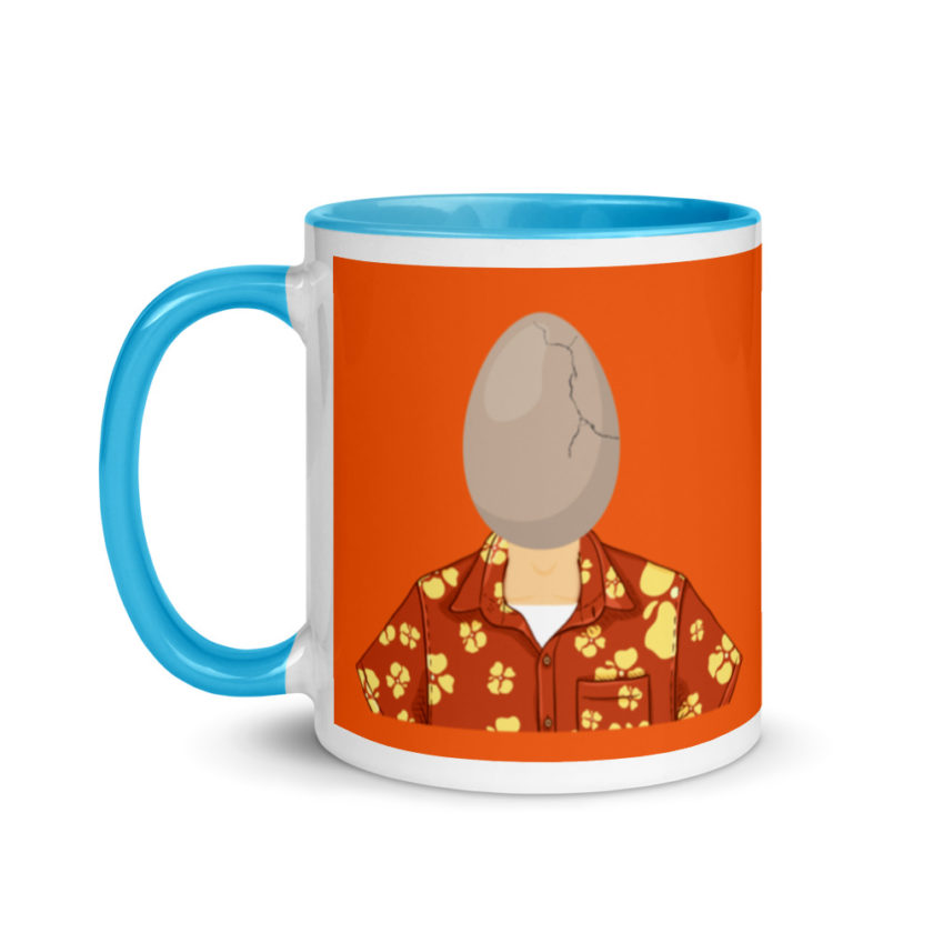 Egg head from 50 firsts dates Mug with Color Inside - Image 12
