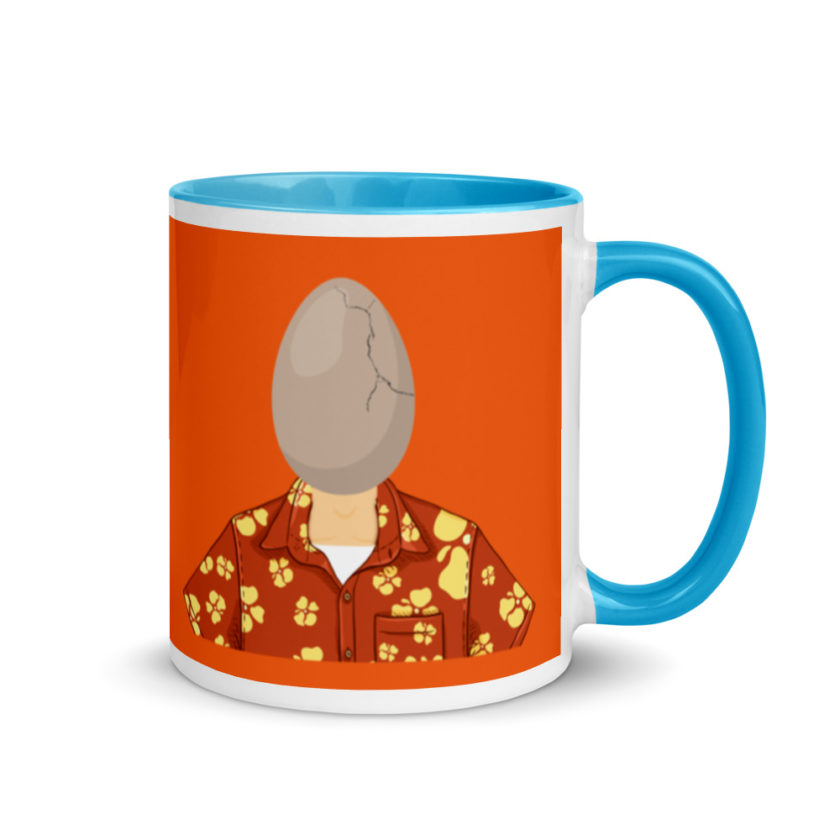 Egg head from 50 firsts dates Mug with Color Inside - Image 10